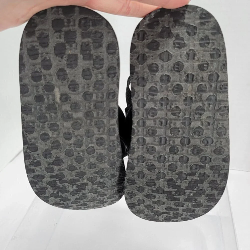 Sanuk Sandals Toddler 11-12 Beer Cozy Slingback Black Comfort Pull On‎ Flats